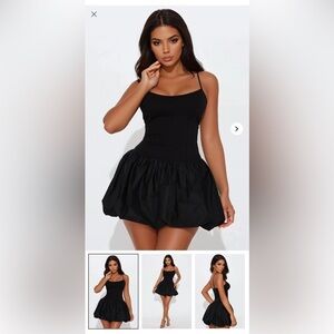 NWOT HAUTE MONDE BUBBLE POPLIN MINI DRESS